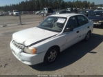 2001 Hyundai Accent Gl White vin: KMHCG45C81U167554