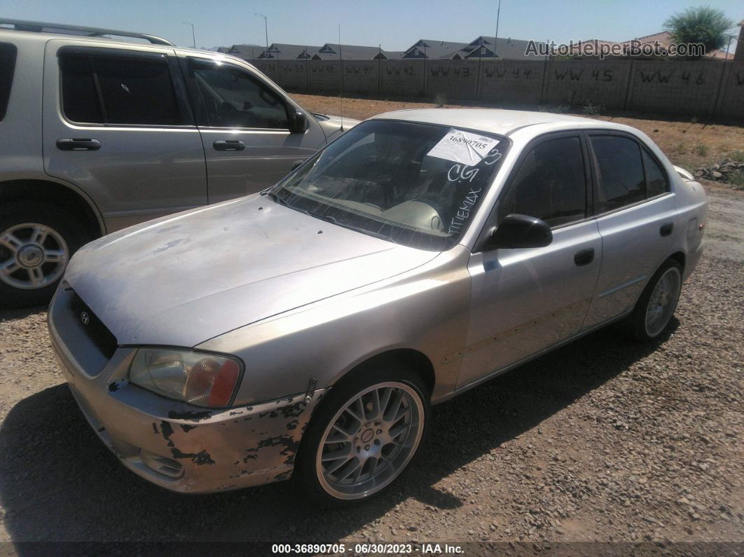 2001 Hyundai Accent Gl Желто-коричневый vin: KMHCG45C81U197590