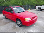 2001 Hyundai Accent Gl Red vin: KMHCG45C81U242107