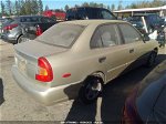 2001 Hyundai Accent Gl Silver vin: KMHCG45CX1U216723