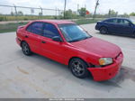 2001 Hyundai Accent Gl Red vin: KMHCG45CX1U248927