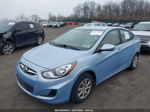 2013 Hyundai Accent Gls Light Blue vin: KMHCT4AE0DU281295