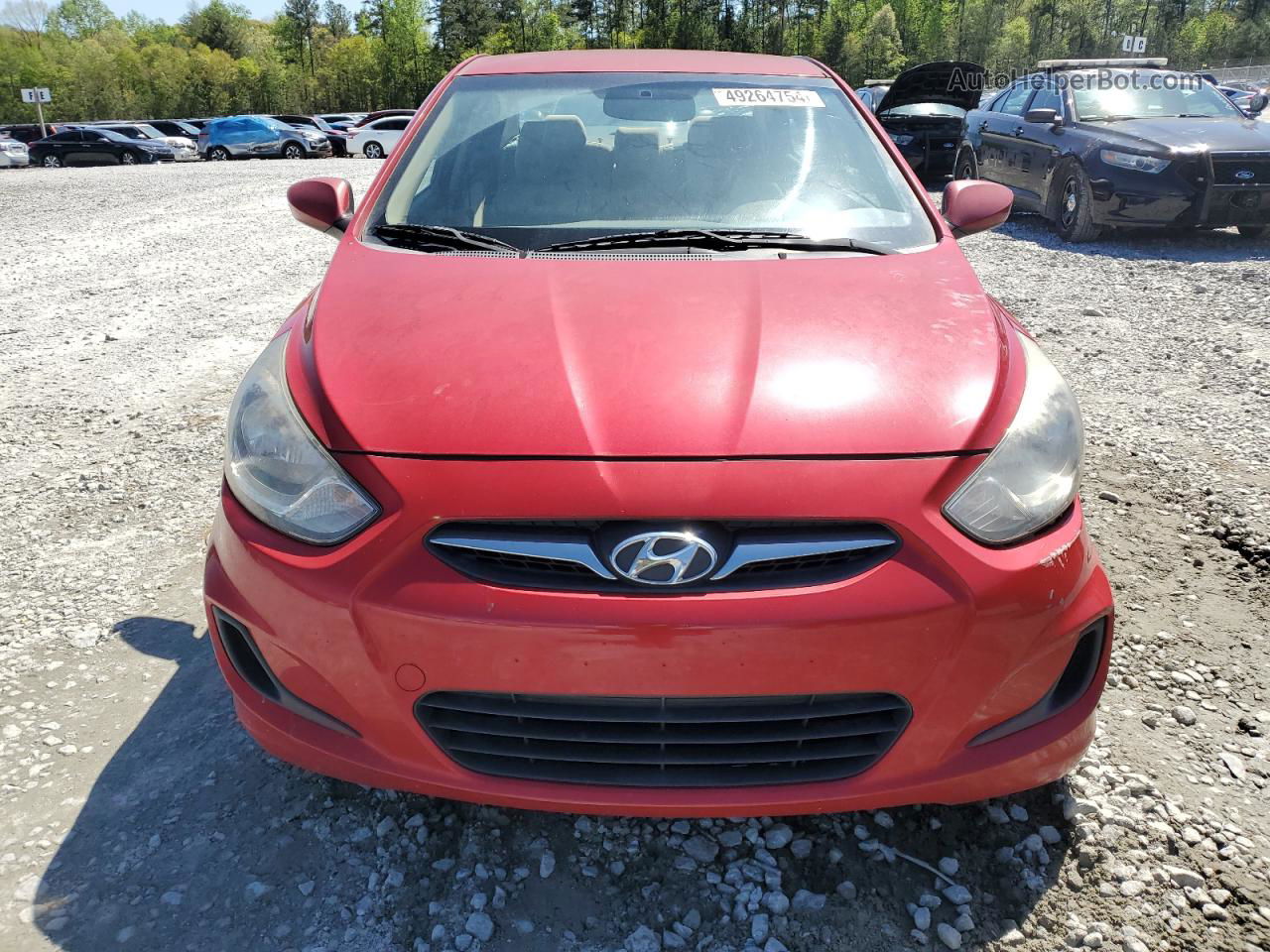 2013 Hyundai Accent Gls Red vin: KMHCT4AE0DU314831