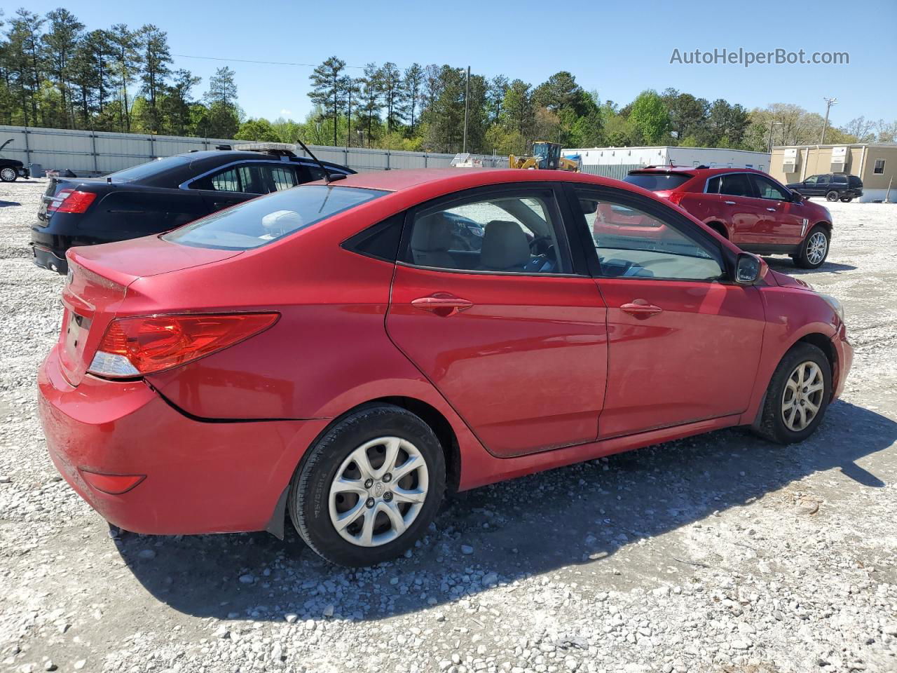 2013 Hyundai Accent Gls Red vin: KMHCT4AE0DU314831