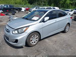 2013 Hyundai Accent Gls Silver vin: KMHCT4AE0DU445158