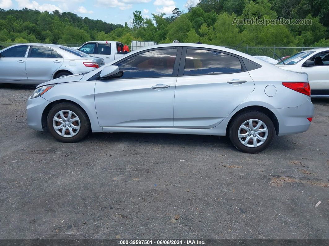 2013 Hyundai Accent Gls Silver vin: KMHCT4AE0DU445158