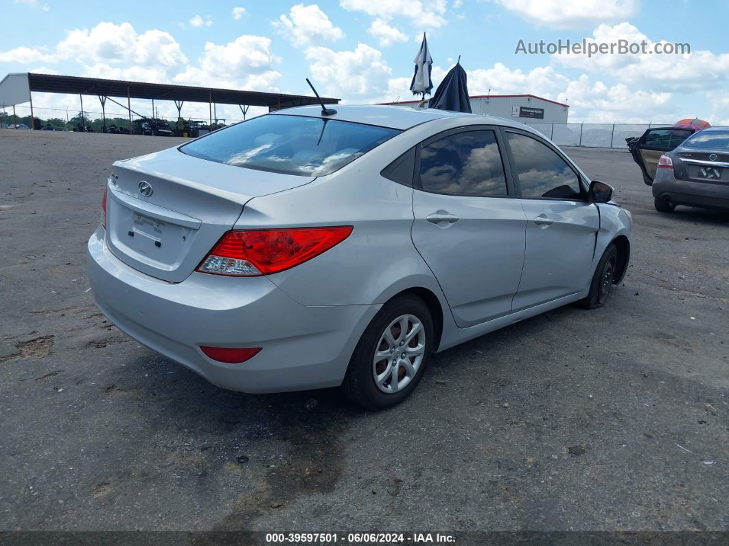 2013 Hyundai Accent Gls Silver vin: KMHCT4AE0DU445158