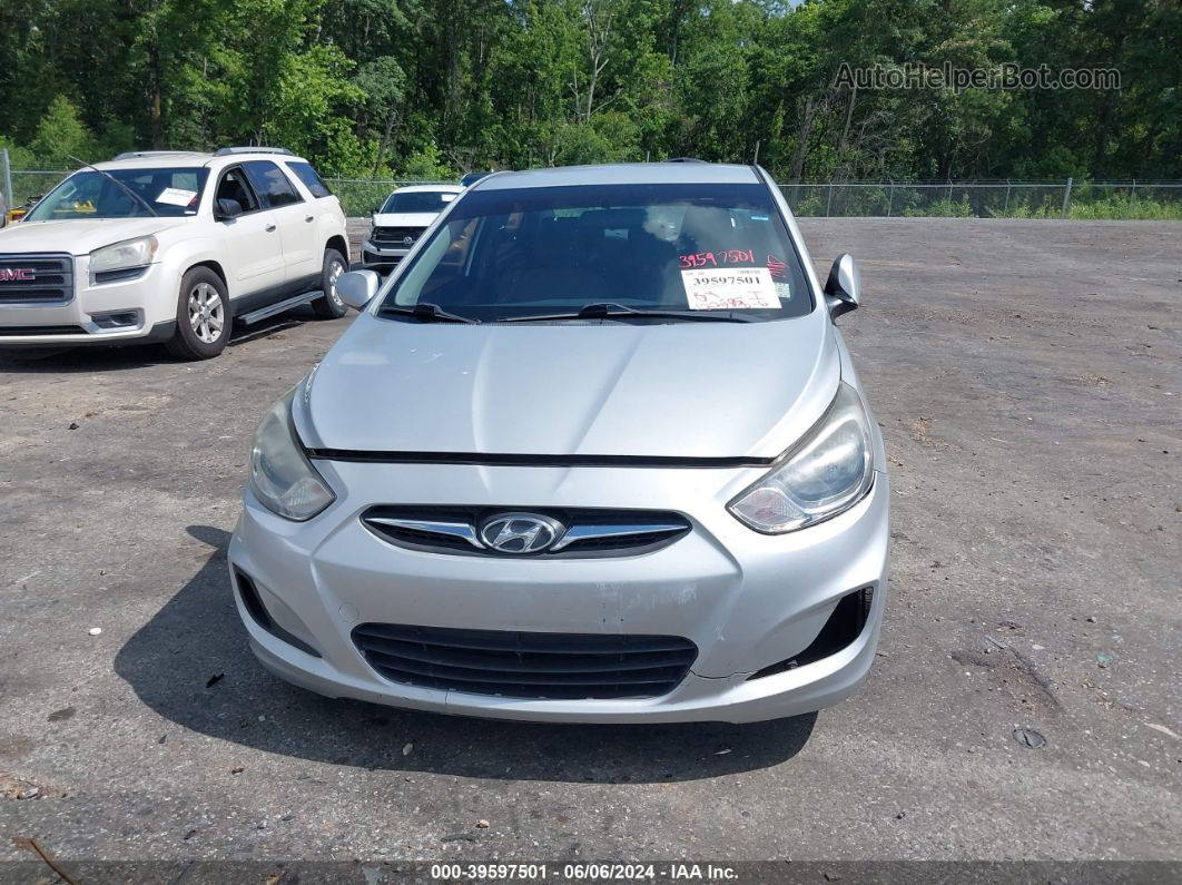 2013 Hyundai Accent Gls Silver vin: KMHCT4AE0DU445158