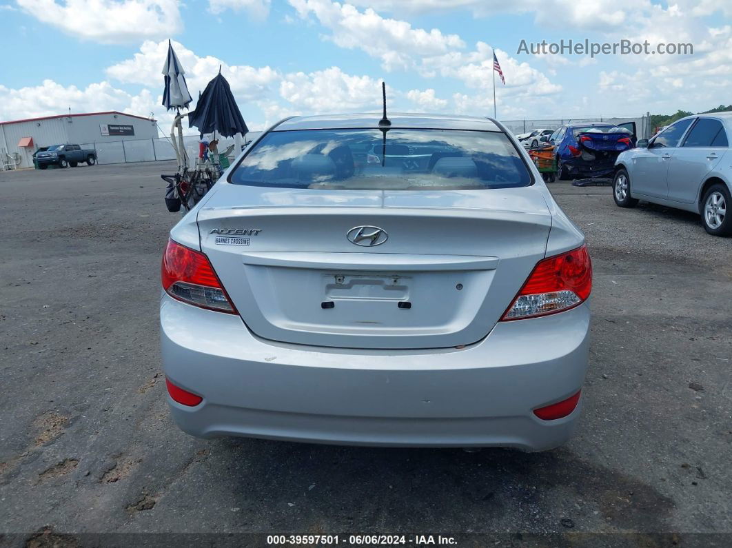 2013 Hyundai Accent Gls Silver vin: KMHCT4AE0DU445158