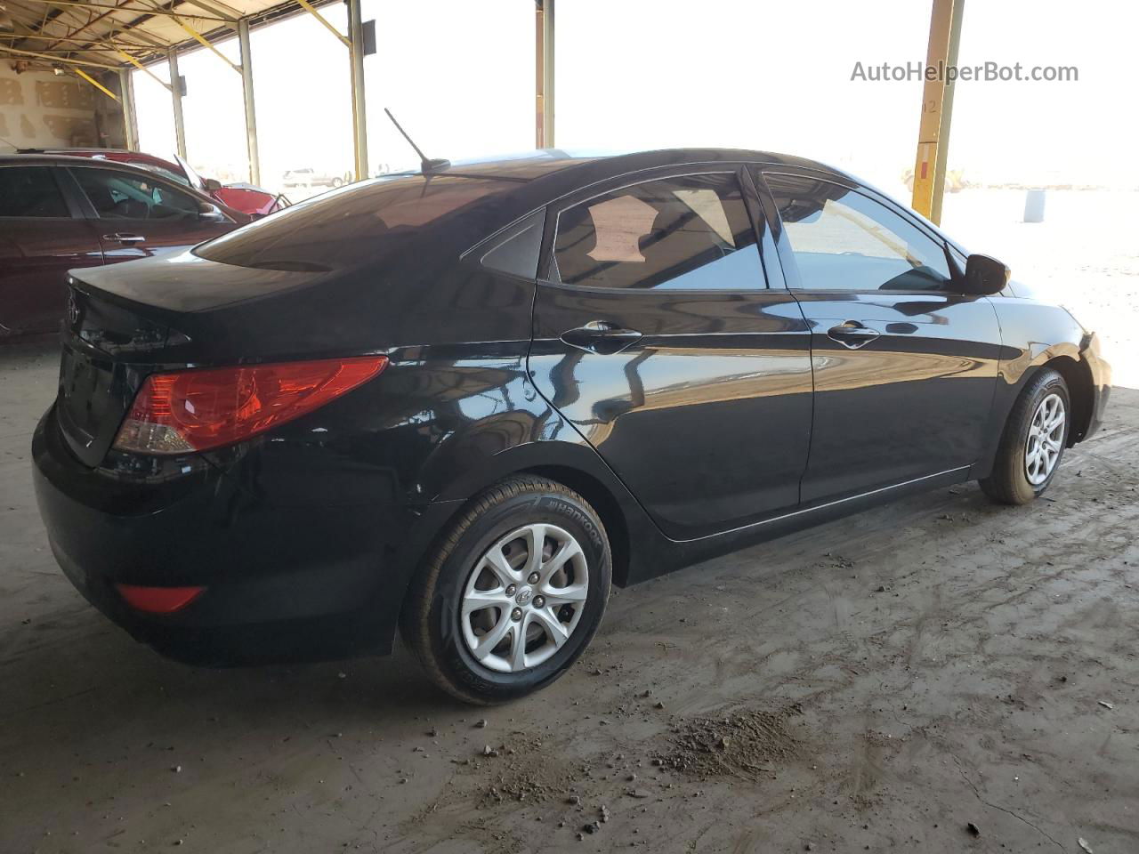 2013 Hyundai Accent Gls Black vin: KMHCT4AE0DU462185