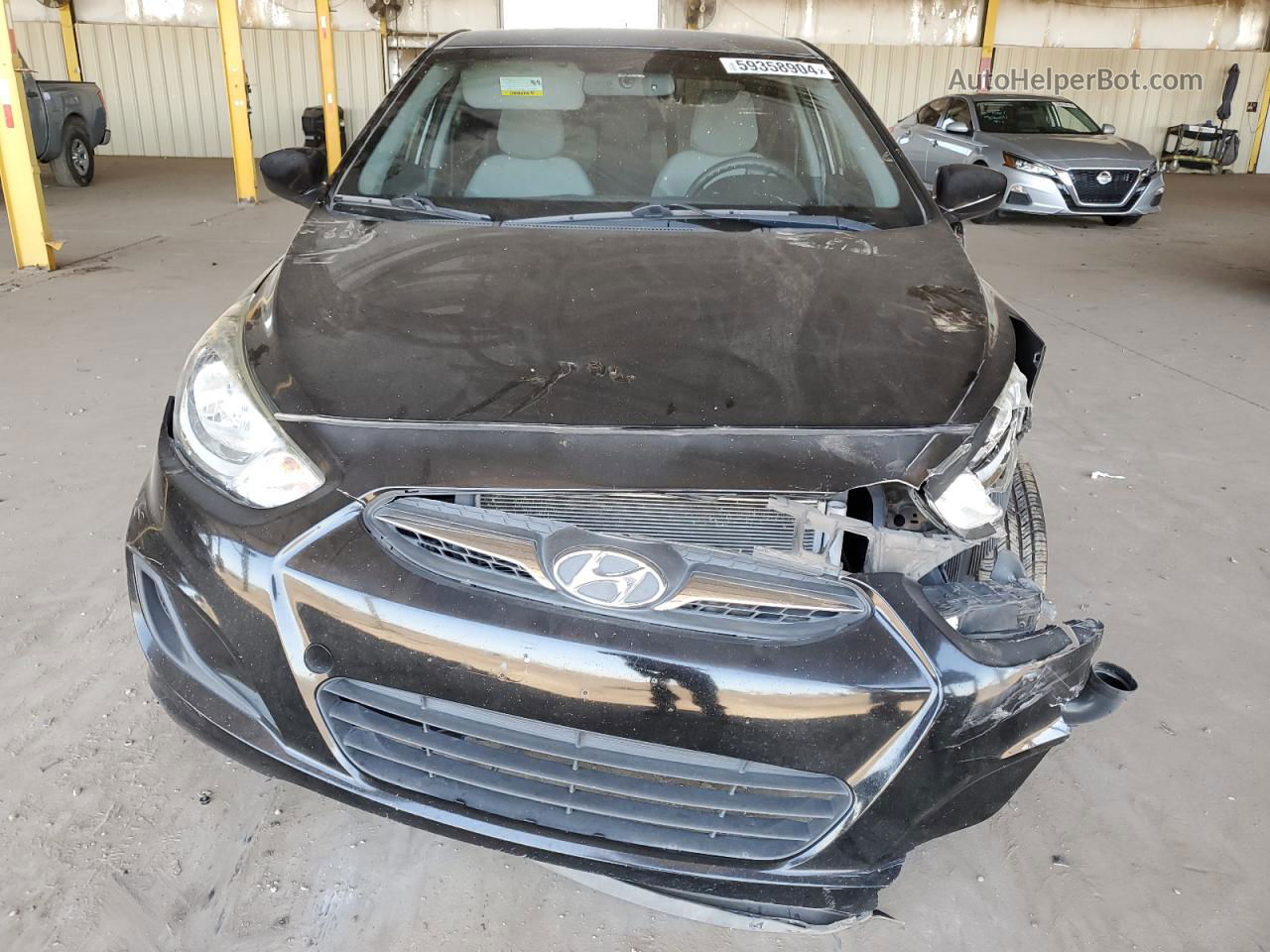 2013 Hyundai Accent Gls Black vin: KMHCT4AE0DU462185