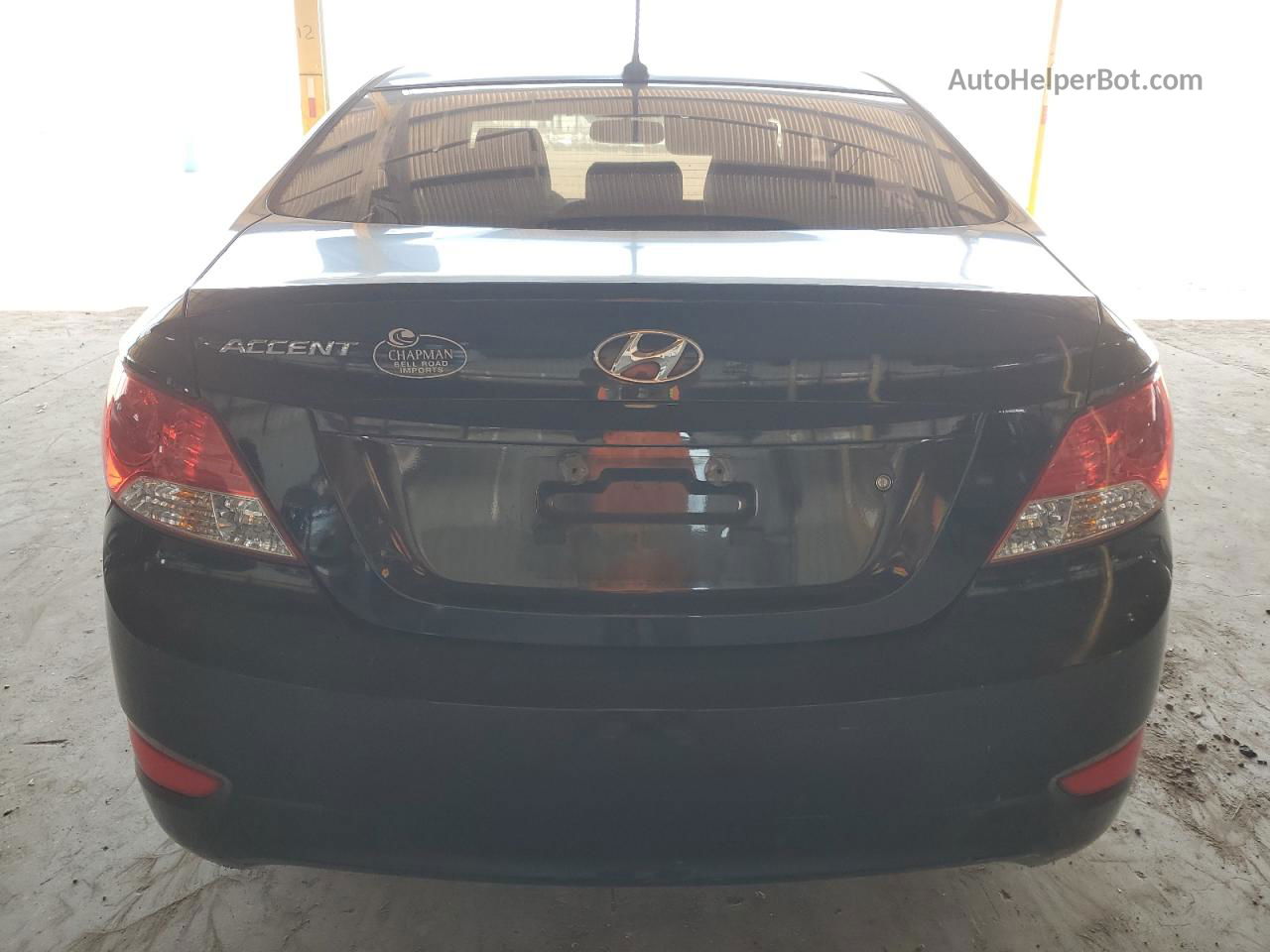 2013 Hyundai Accent Gls Black vin: KMHCT4AE0DU462185