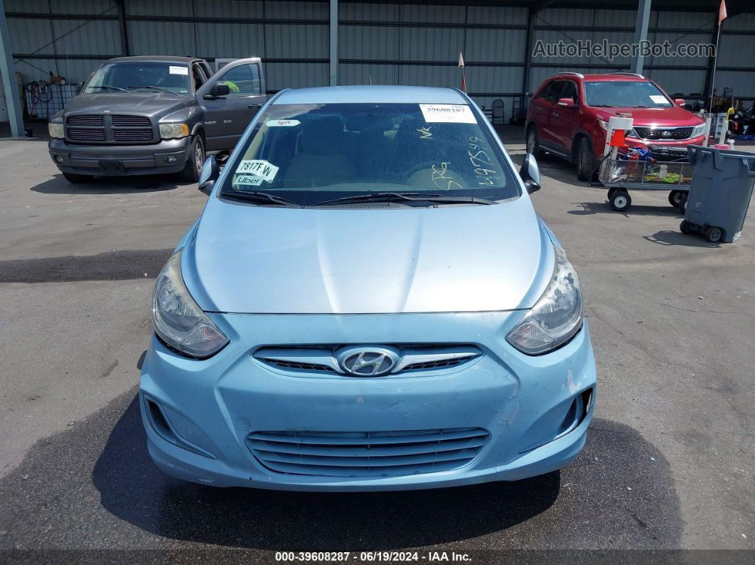 2013 Hyundai Accent Gls Синий vin: KMHCT4AE0DU497549