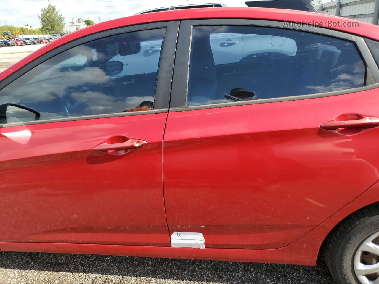 2013 Hyundai Accent Gls Red vin: KMHCT4AE0DU522515