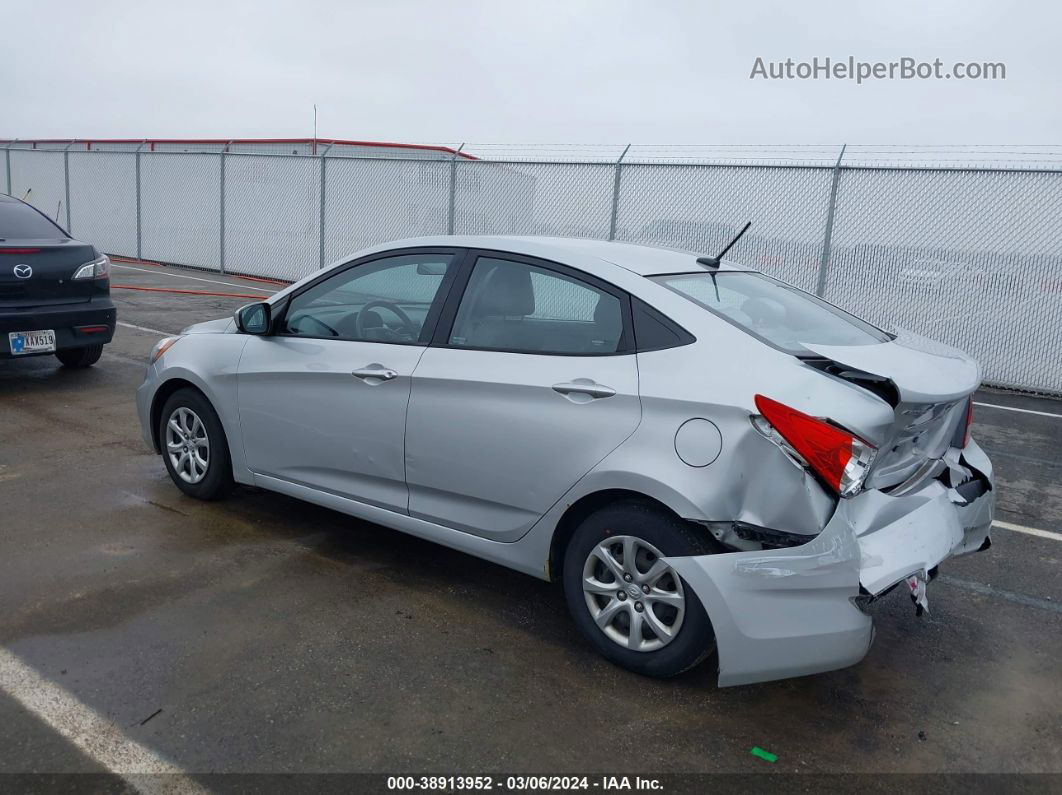 2013 Hyundai Accent Gls Silver vin: KMHCT4AE0DU551612