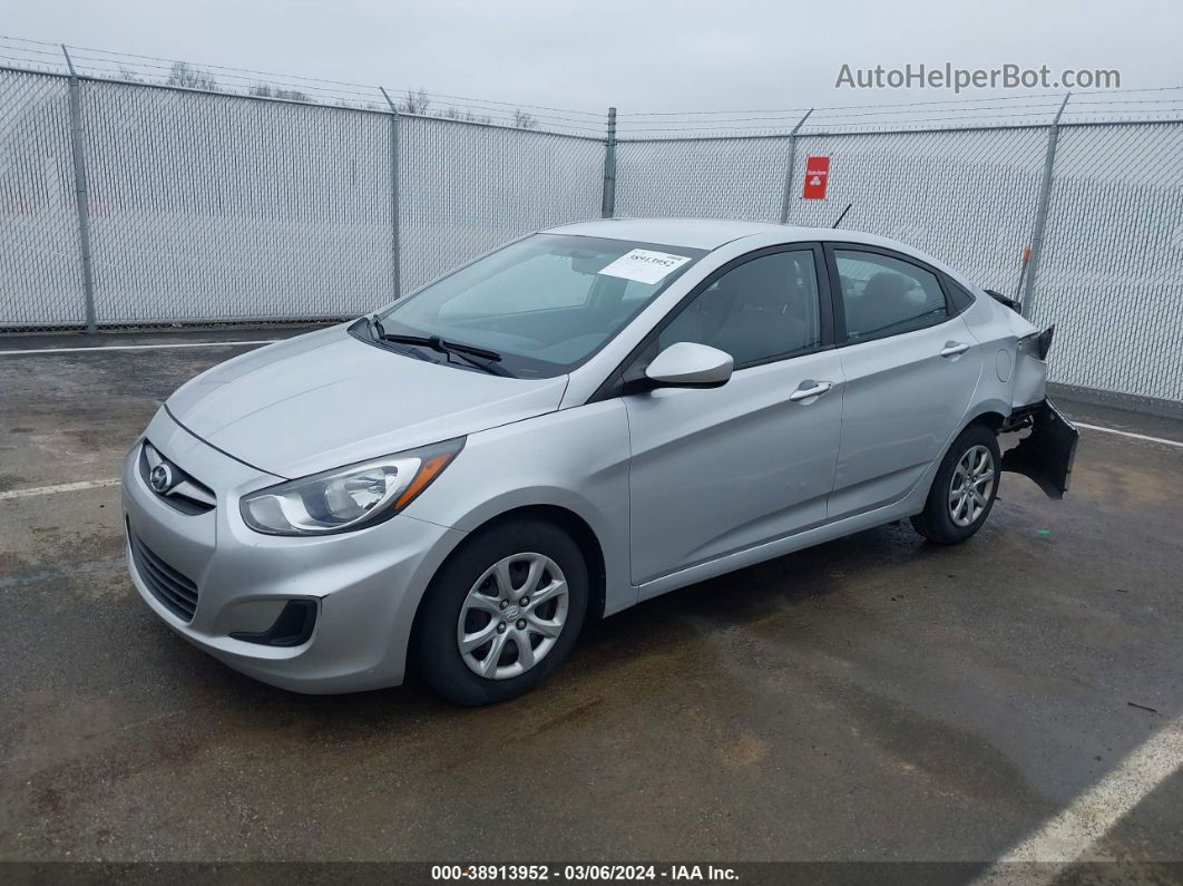 2013 Hyundai Accent Gls Silver vin: KMHCT4AE0DU551612