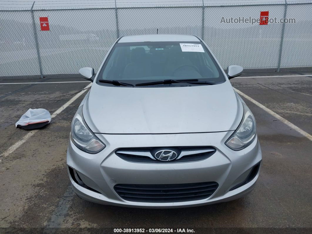 2013 Hyundai Accent Gls Silver vin: KMHCT4AE0DU551612