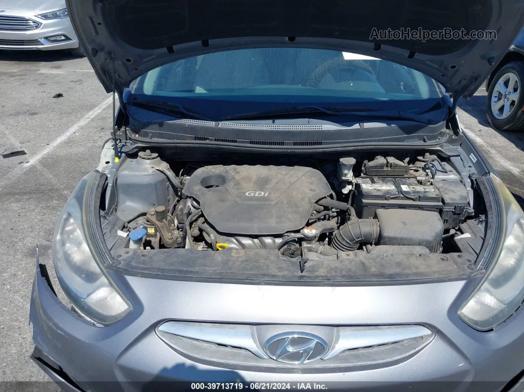 2014 Hyundai Accent Gls Silver vin: KMHCT4AE0EU645085