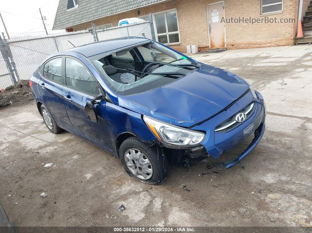 2015 Hyundai Accent Gls Синий vin: KMHCT4AE0FU794615