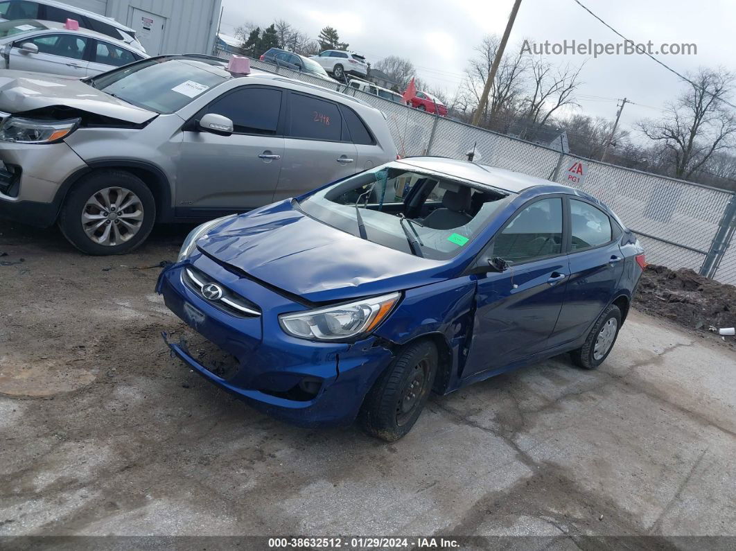 2015 Hyundai Accent Gls Синий vin: KMHCT4AE0FU794615