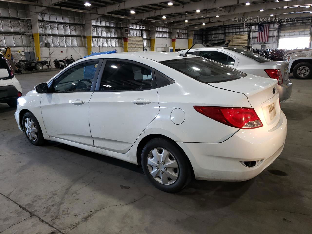 2015 Hyundai Accent Gls White vin: KMHCT4AE0FU821747