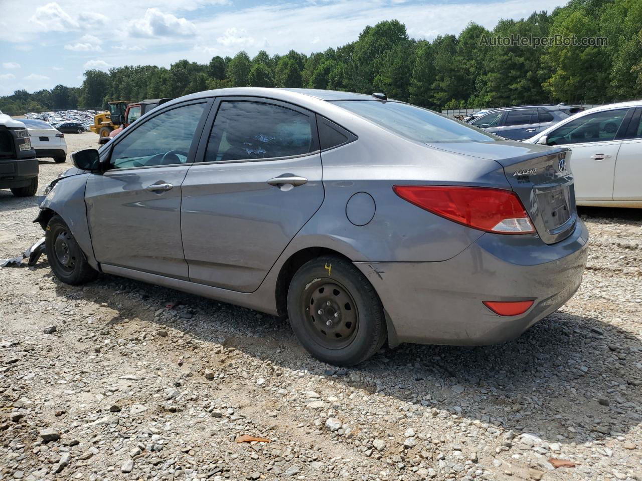 2015 Hyundai Accent Gls Gray vin: KMHCT4AE0FU847264