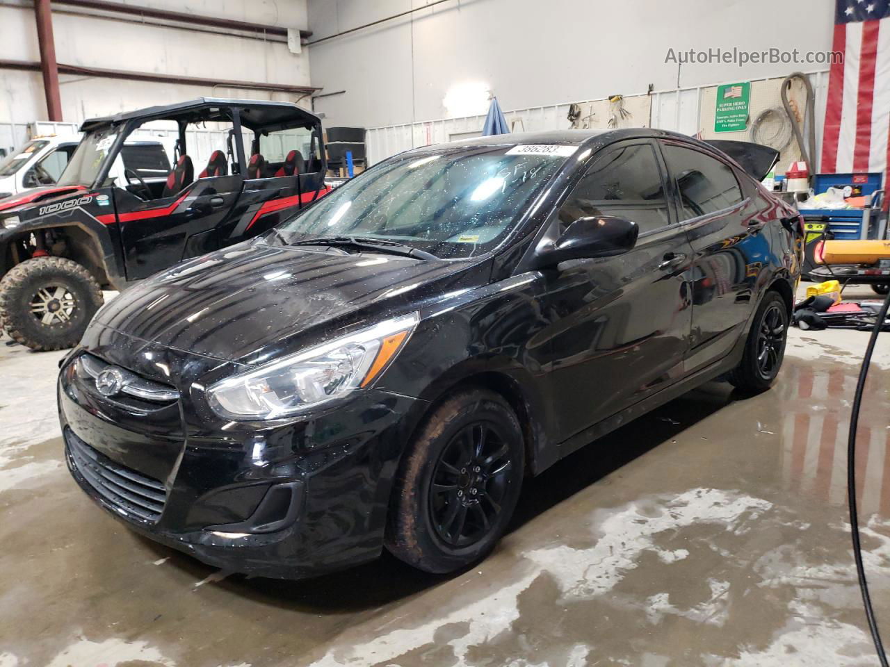 2015 Hyundai Accent Gls Black vin: KMHCT4AE0FU852738