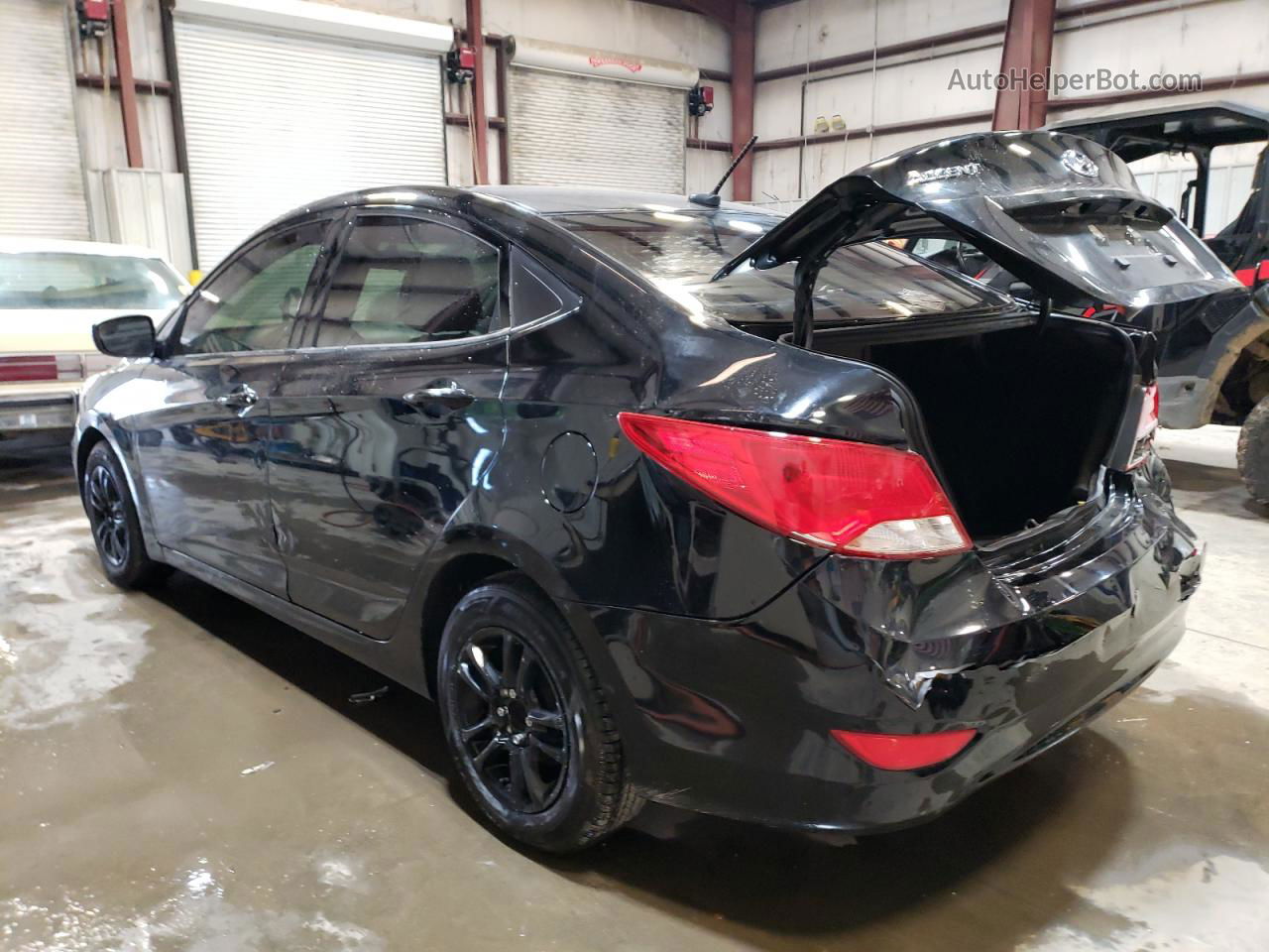 2015 Hyundai Accent Gls Black vin: KMHCT4AE0FU852738