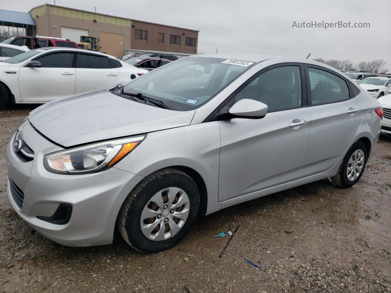 2015 Hyundai Accent Gls Silver vin: KMHCT4AE0FU859169