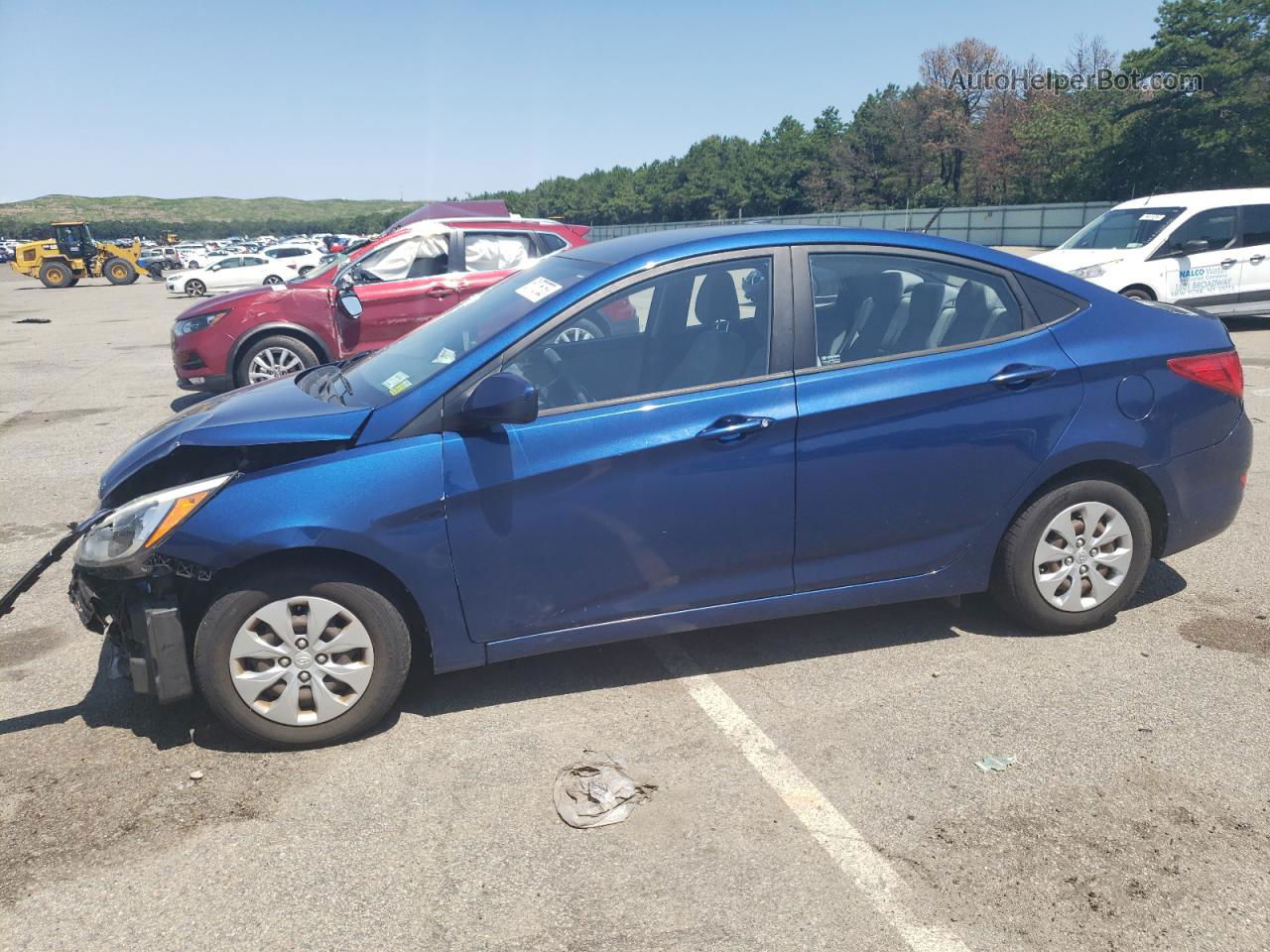 2015 Hyundai Accent Gls Blue vin: KMHCT4AE0FU861200