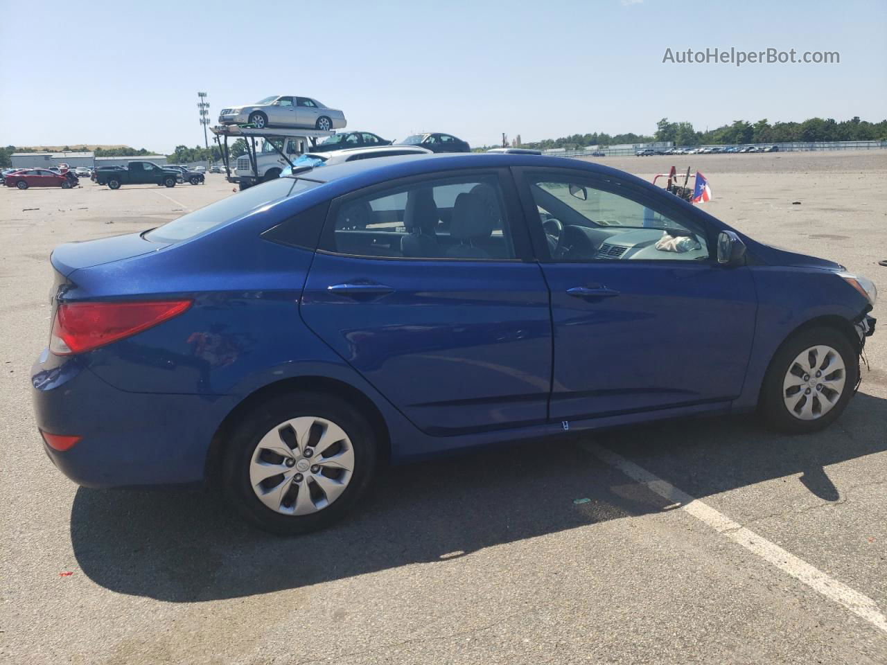 2015 Hyundai Accent Gls Blue vin: KMHCT4AE0FU861200