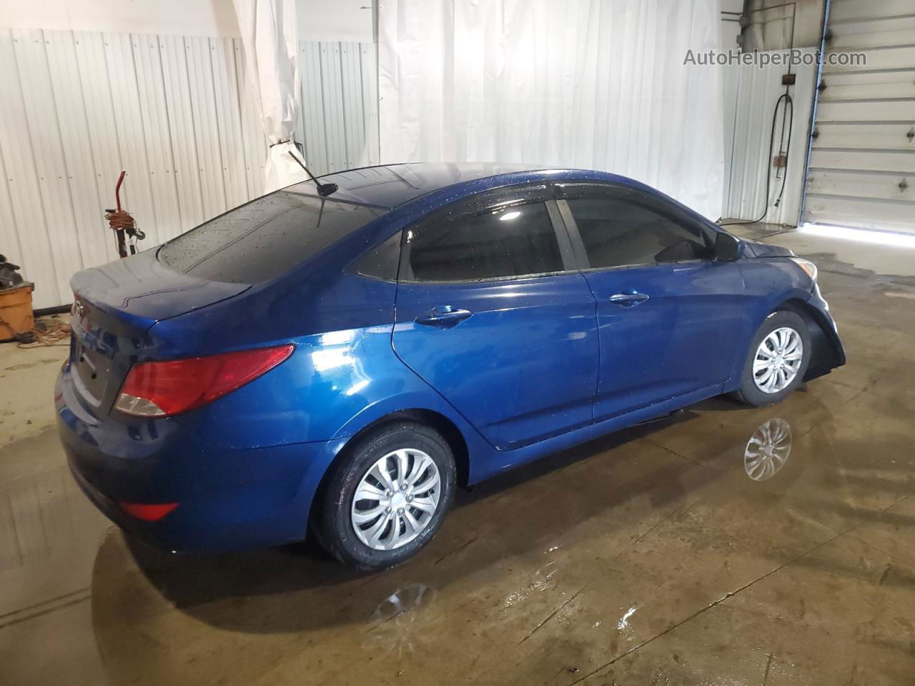 2015 Hyundai Accent Gls Blue vin: KMHCT4AE0FU904255