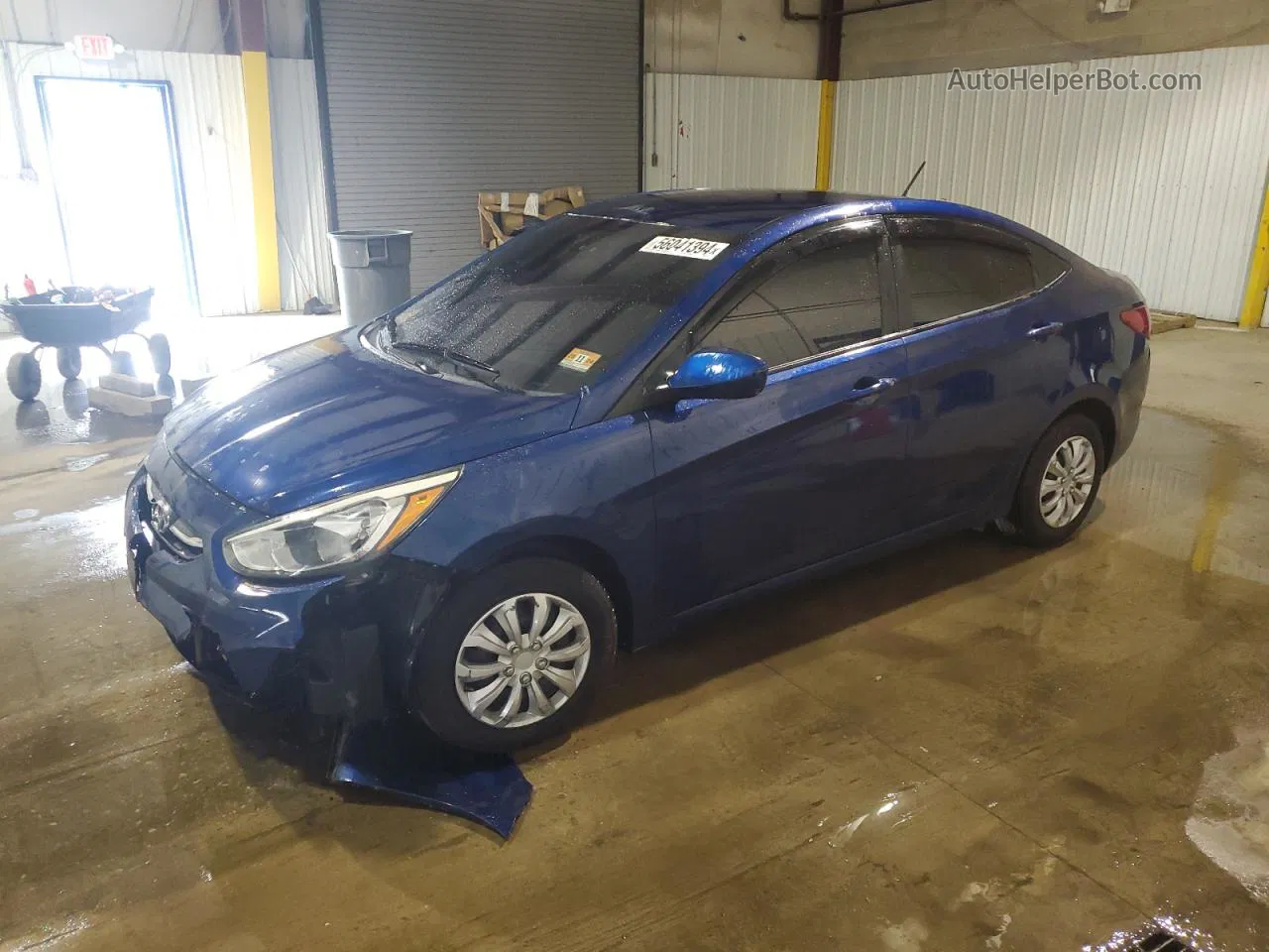 2015 Hyundai Accent Gls Blue vin: KMHCT4AE0FU904255