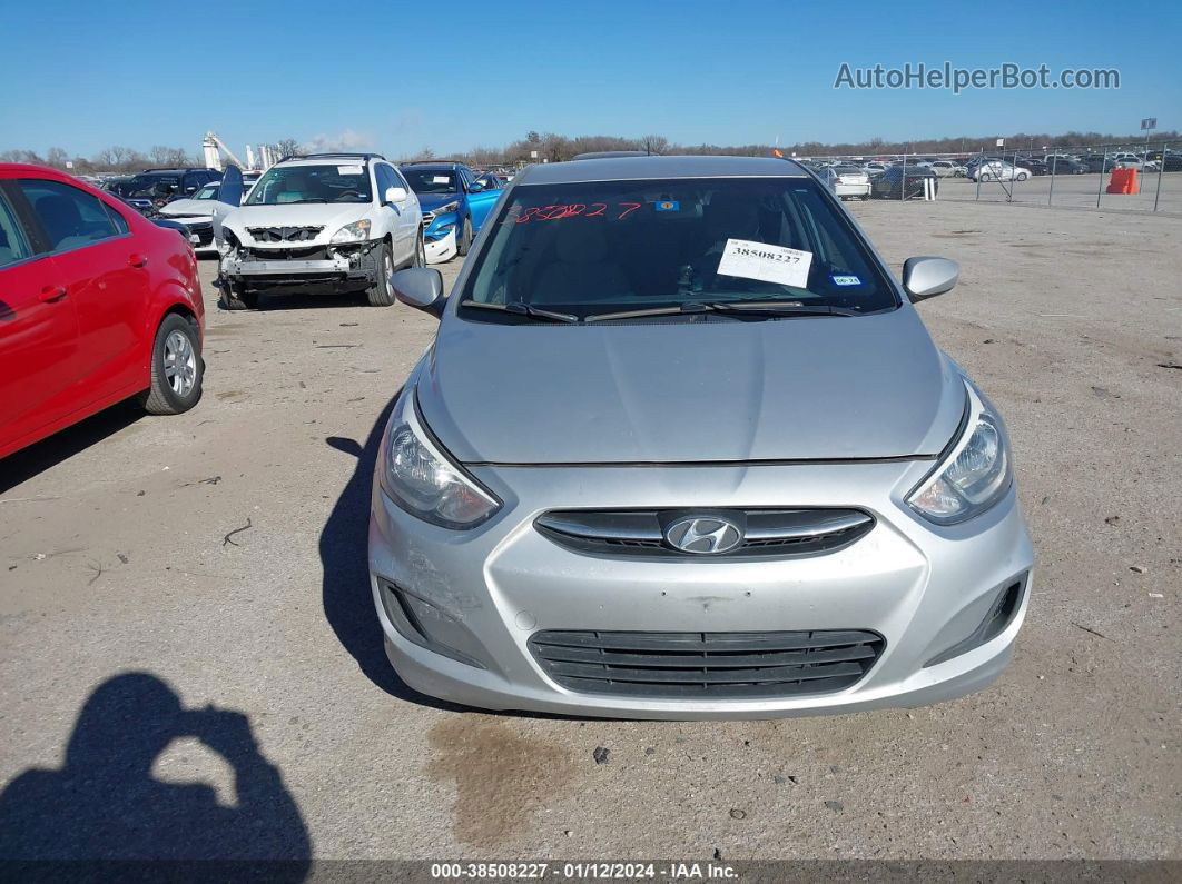 2015 Hyundai Accent Gls Silver vin: KMHCT4AE0FU915689