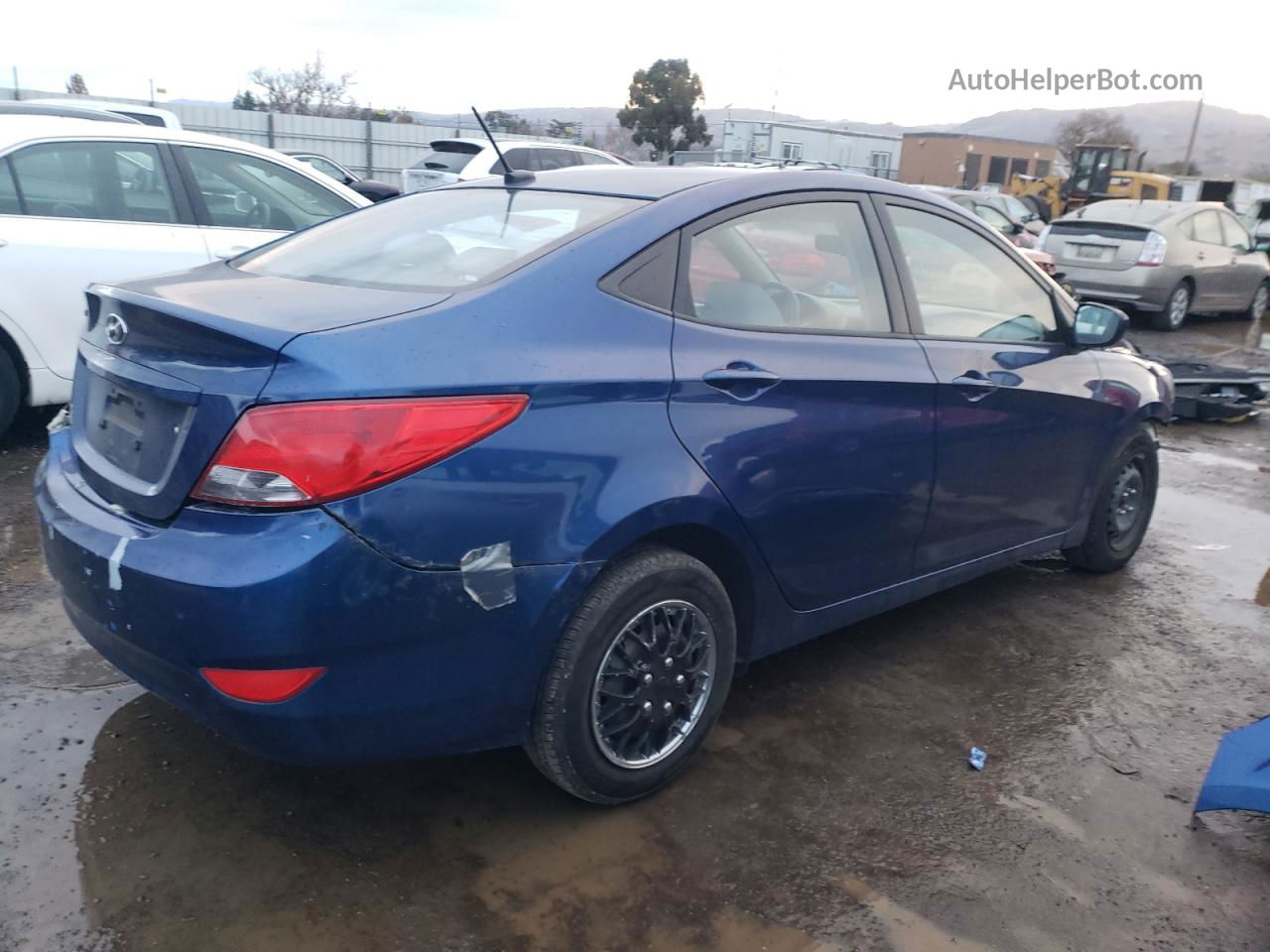 2015 Hyundai Accent Gls Blue vin: KMHCT4AE0FU919998