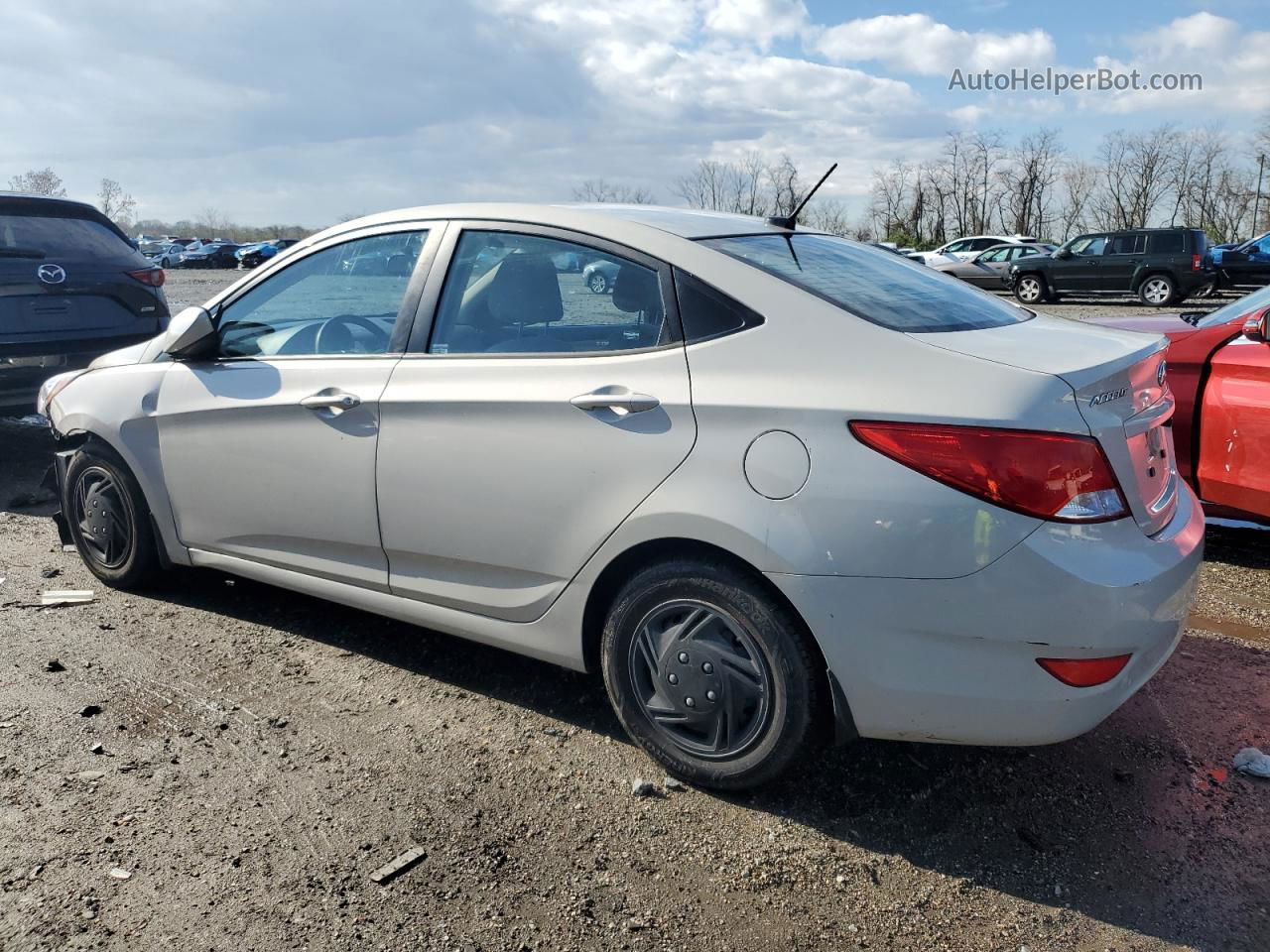 2015 Hyundai Accent Gls White vin: KMHCT4AE0FU934551