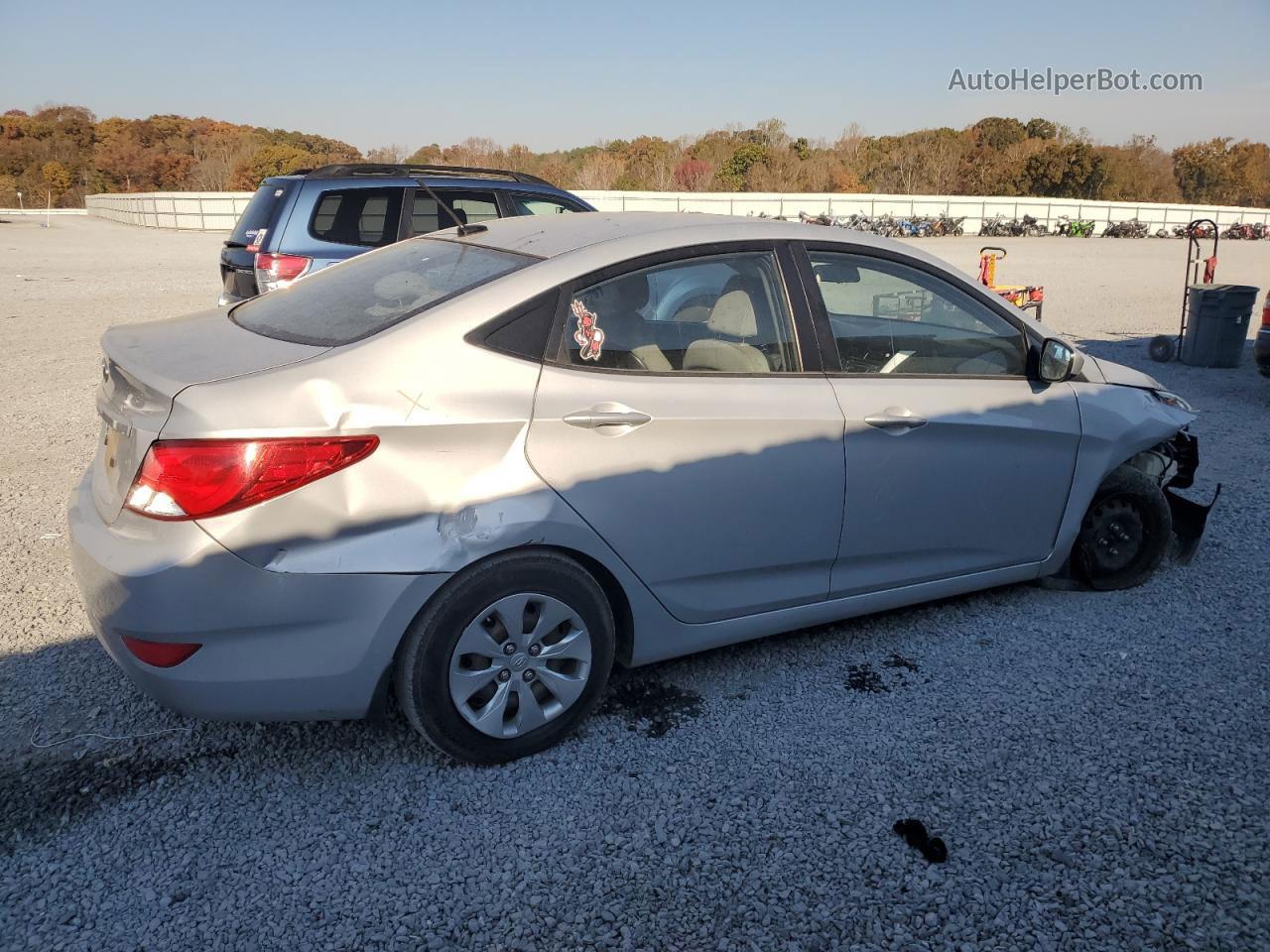 2015 Hyundai Accent Gls Gray vin: KMHCT4AE0FU934940