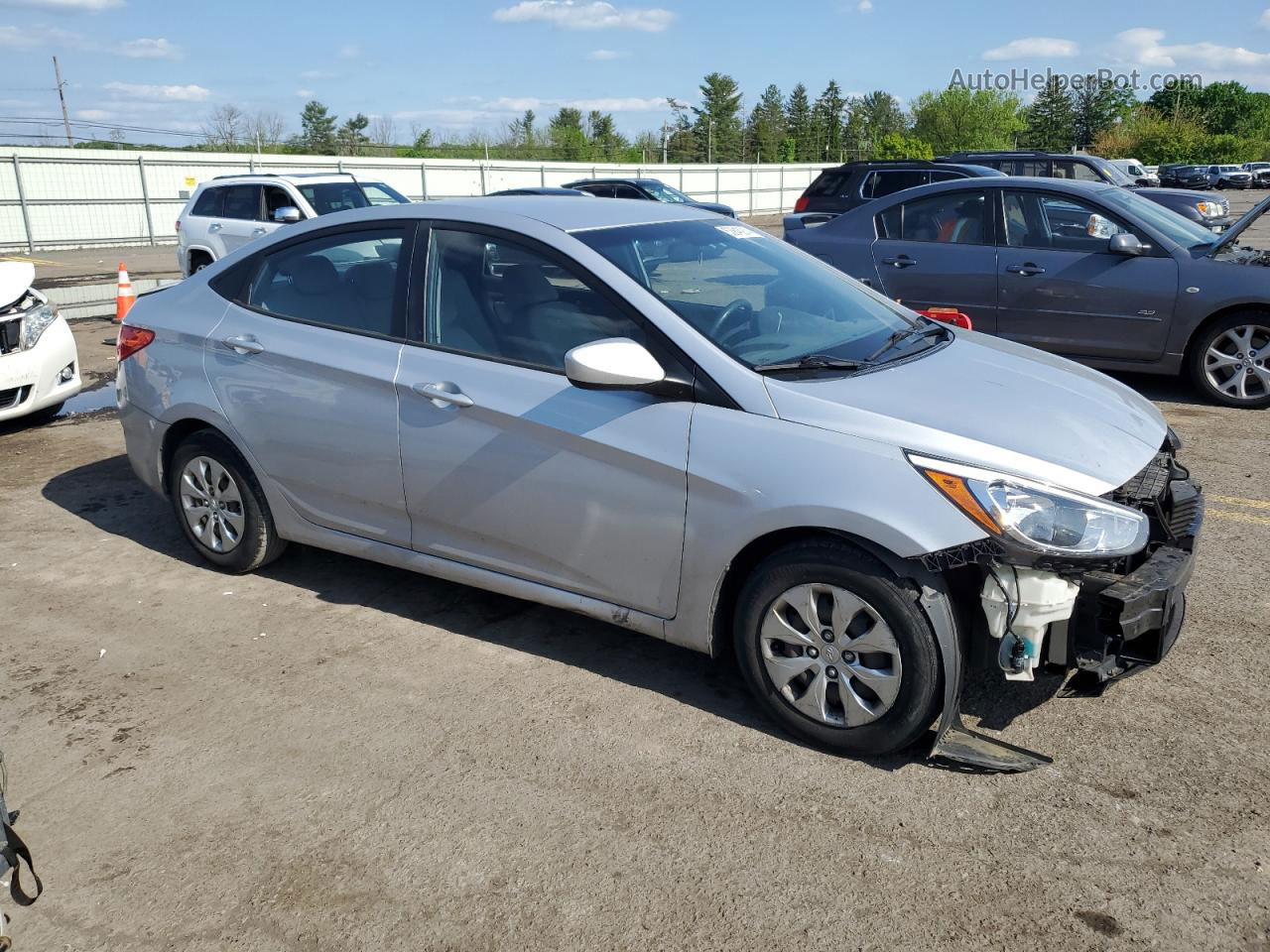 2016 Hyundai Accent Se Silver vin: KMHCT4AE0GU016512