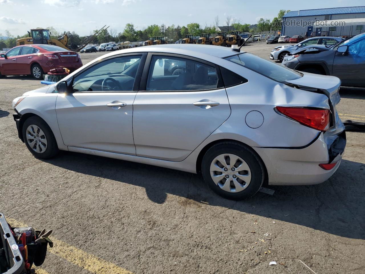 2016 Hyundai Accent Se Silver vin: KMHCT4AE0GU016512