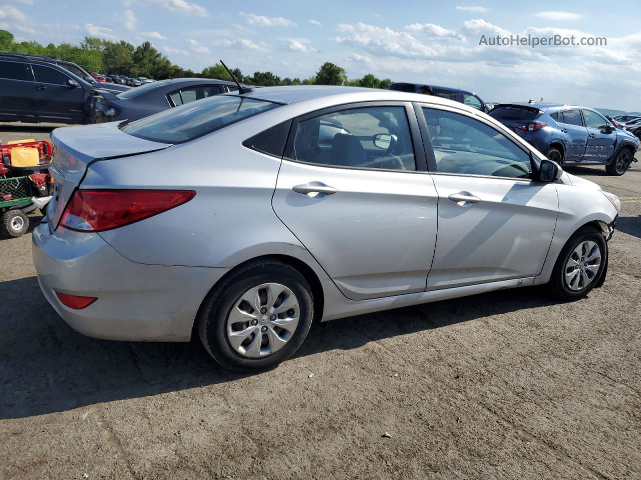 2016 Hyundai Accent Se Silver vin: KMHCT4AE0GU016512