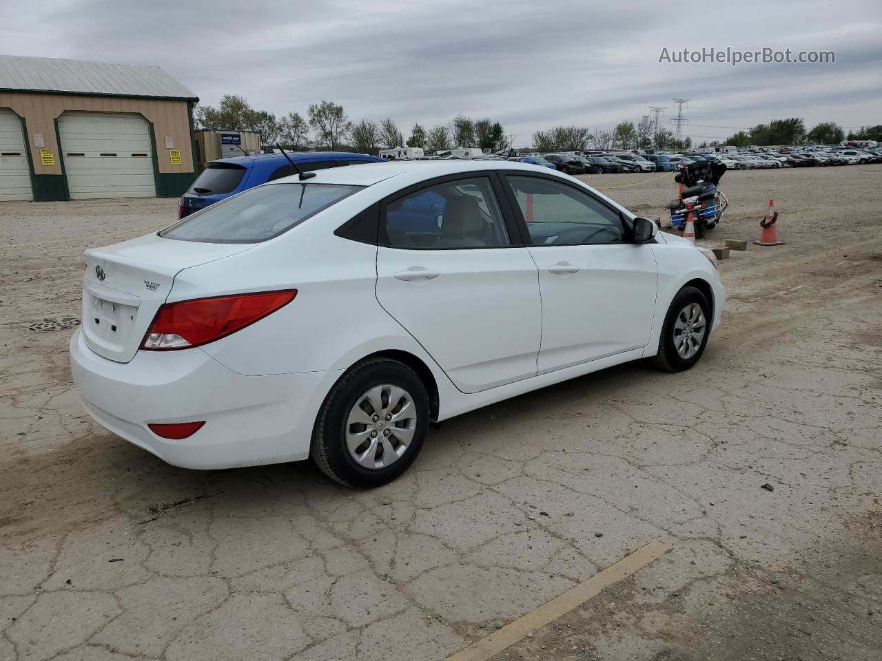 2016 Hyundai Accent Se White vin: KMHCT4AE0GU017272