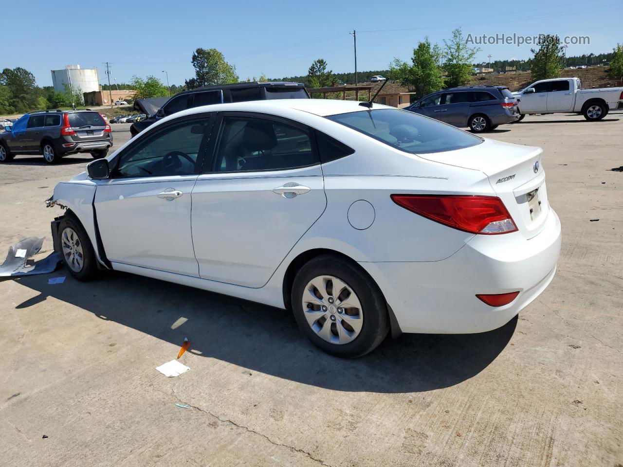 2016 Hyundai Accent Se White vin: KMHCT4AE0GU026070