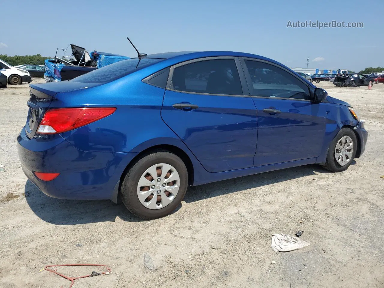 2016 Hyundai Accent Se Blue vin: KMHCT4AE0GU026652