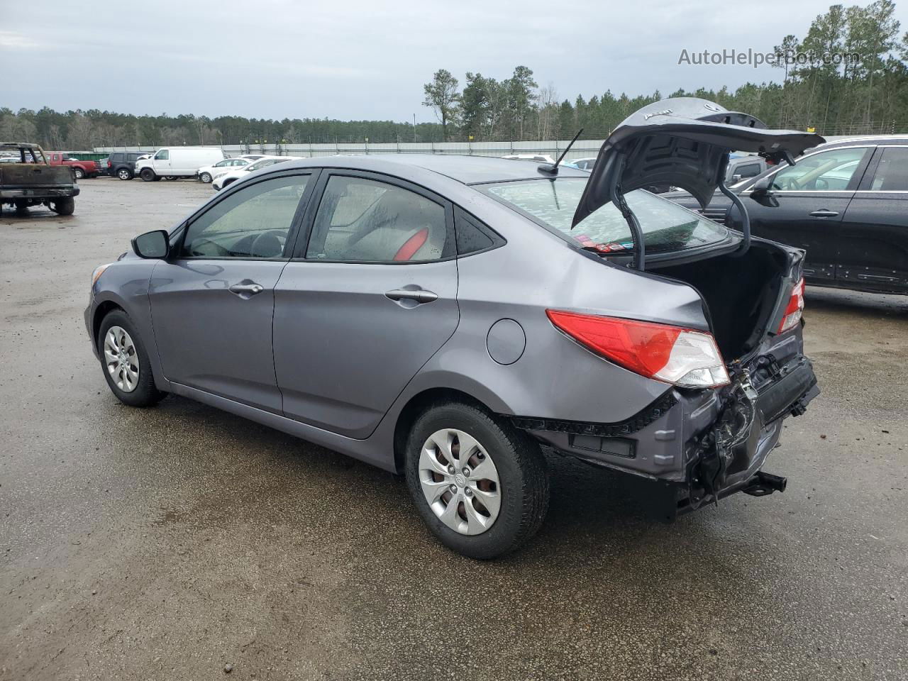 2016 Hyundai Accent Se Silver vin: KMHCT4AE0GU035738