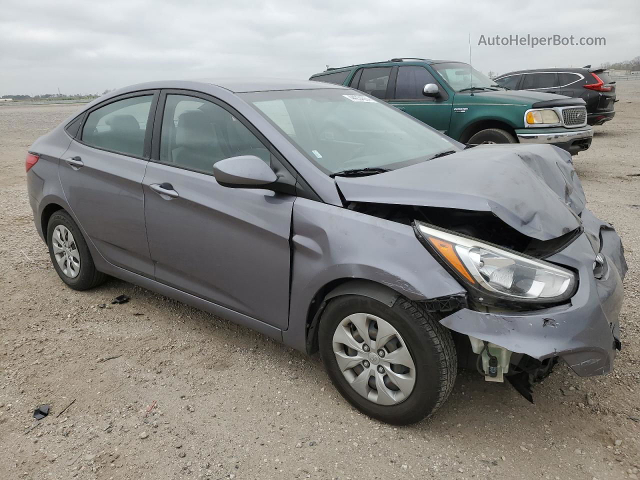 2016 Hyundai Accent Se Gray vin: KMHCT4AE0GU063264