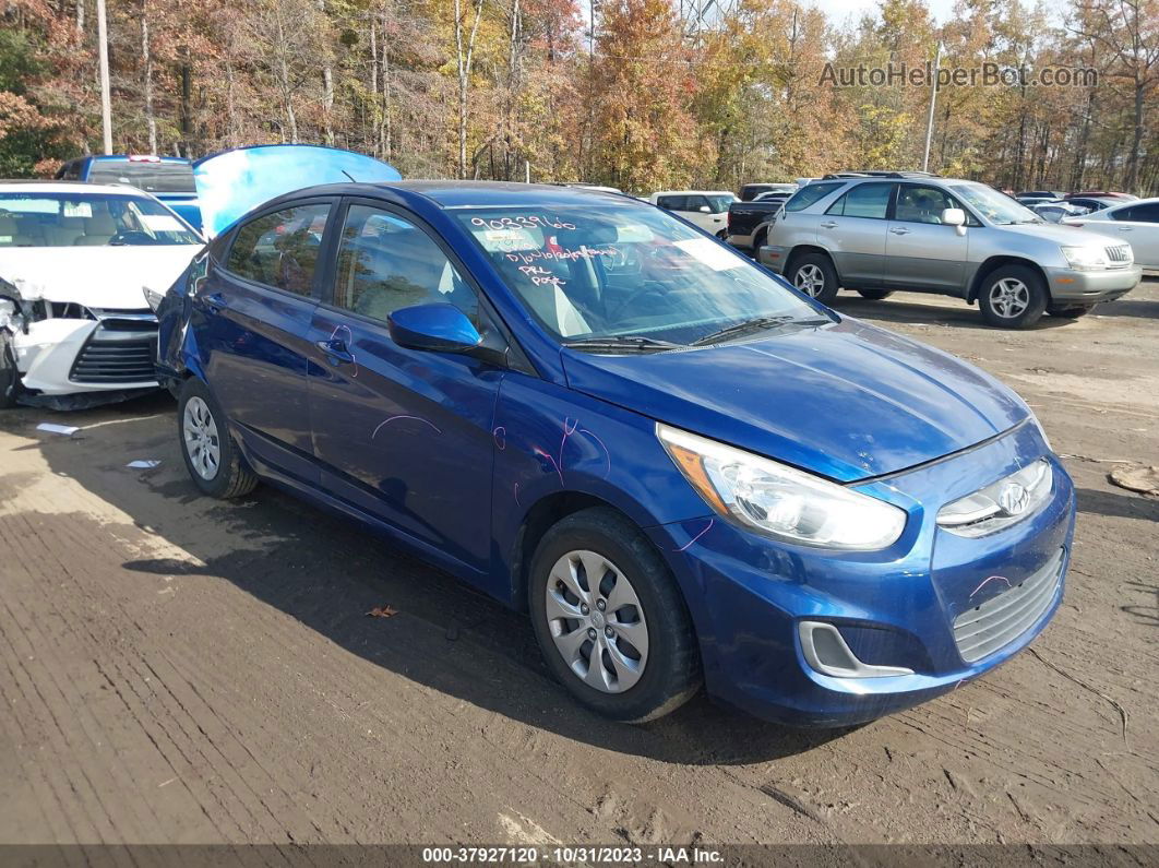 2016 Hyundai Accent Se Синий vin: KMHCT4AE0GU076659