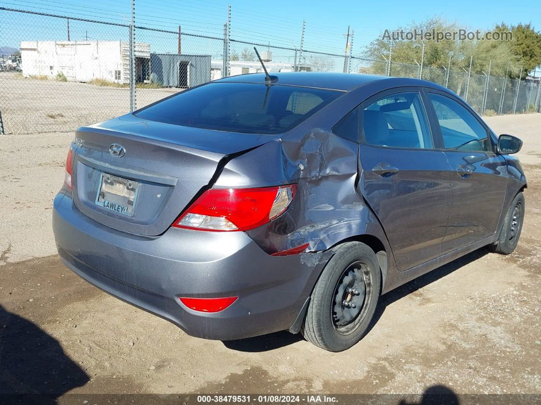 2016 Hyundai Accent Se Gray vin: KMHCT4AE0GU092652