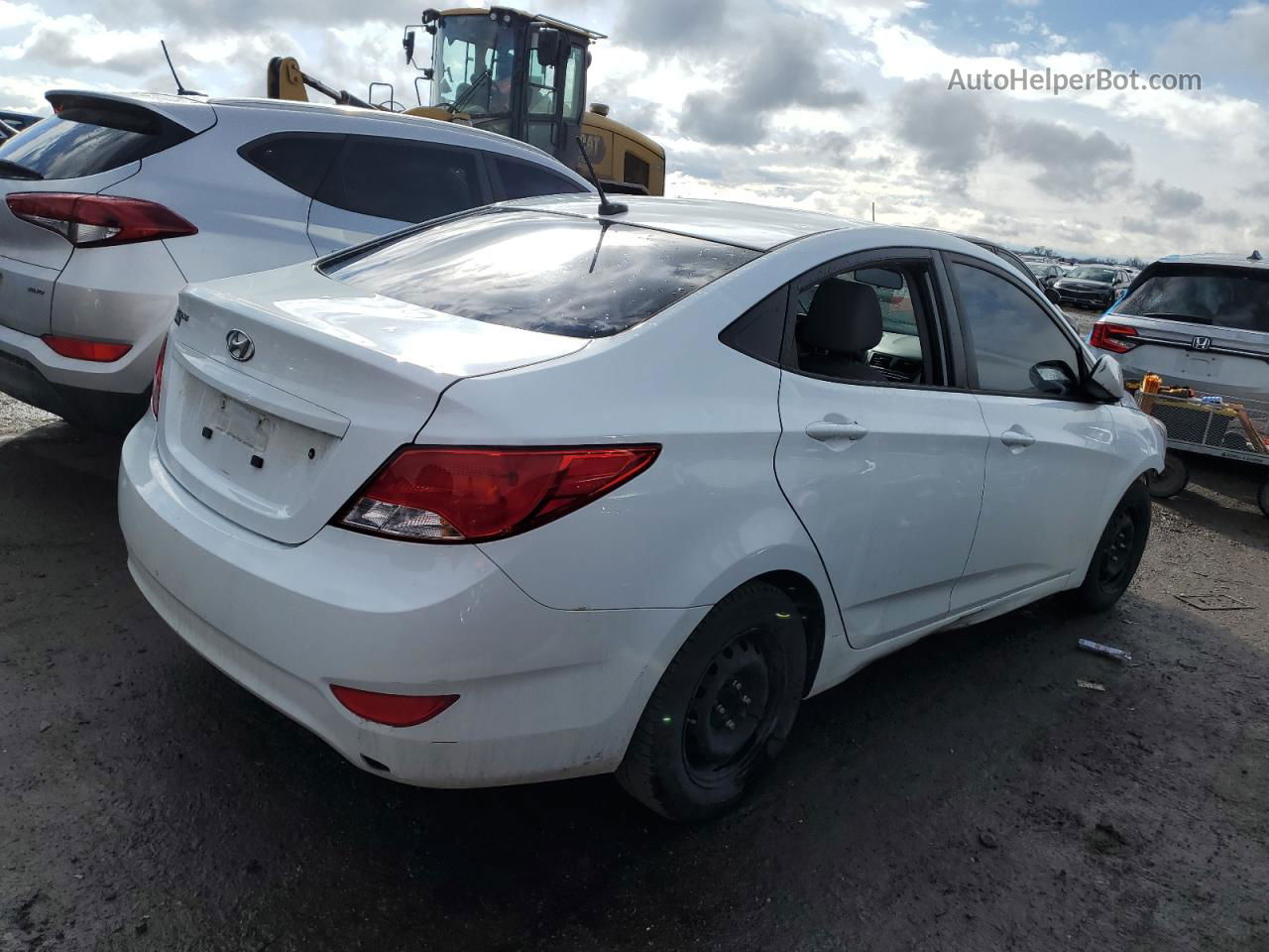 2016 Hyundai Accent Se White vin: KMHCT4AE0GU102967