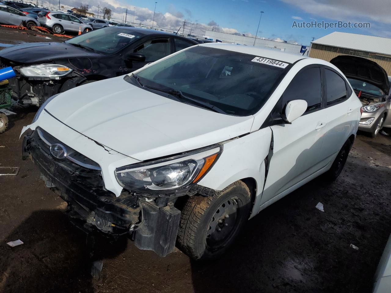 2016 Hyundai Accent Se White vin: KMHCT4AE0GU102967