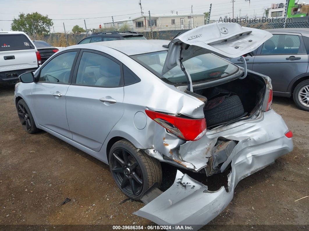 2016 Hyundai Accent Se Silver vin: KMHCT4AE0GU107943